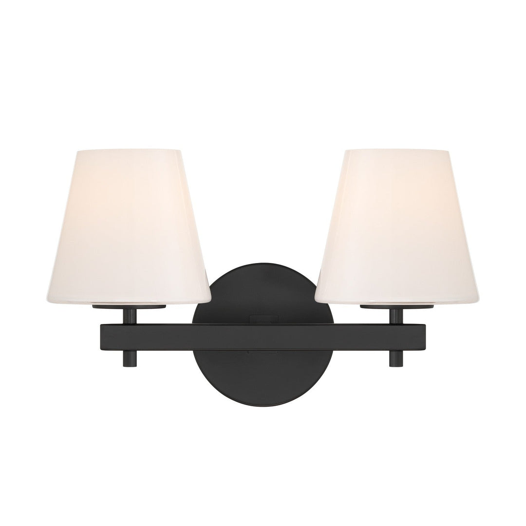Crystorama - COL-202-BK - Two Light Wall Sconce - Colton - Black