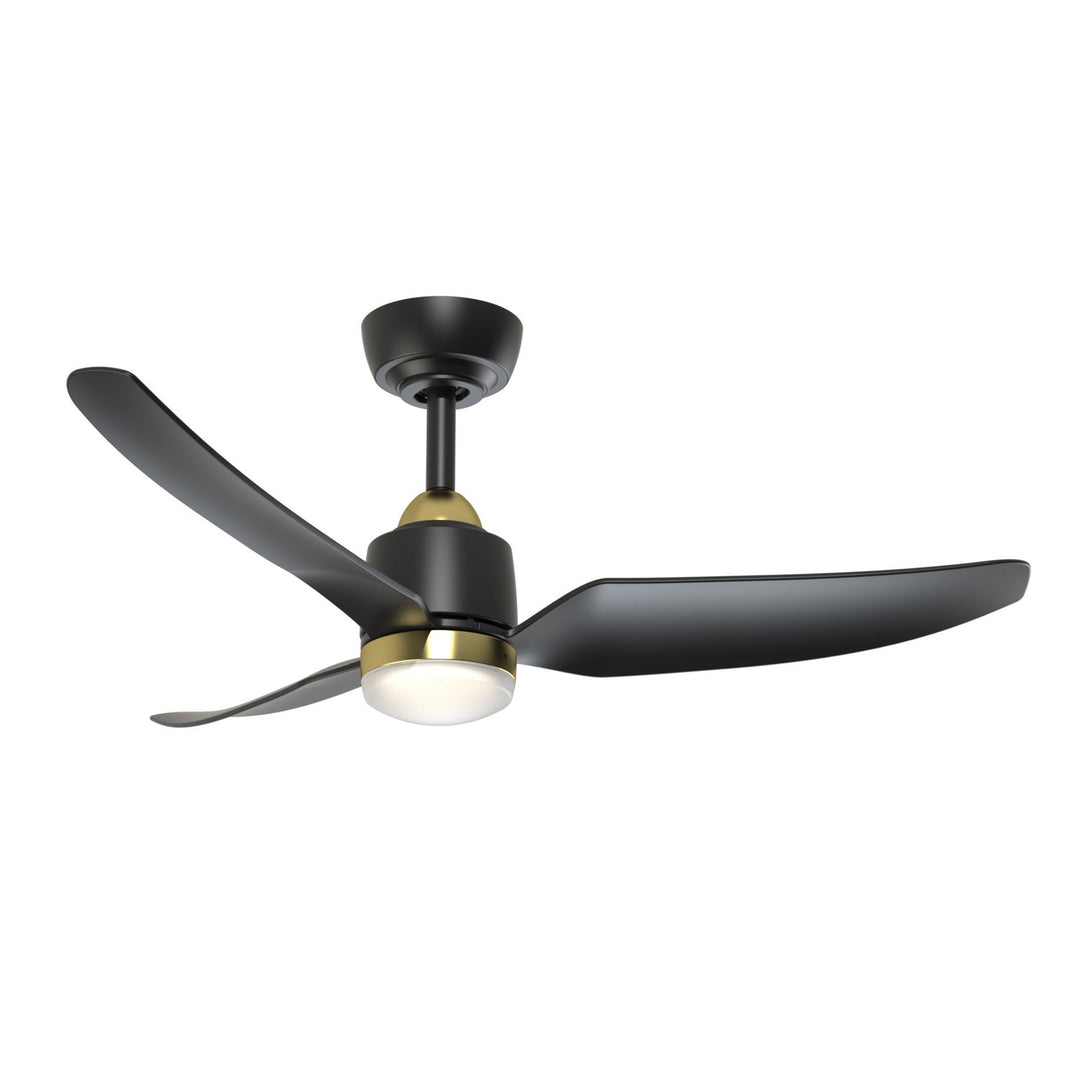 Kuzco Canada - CF72942-BG/MB-5CCT - 42" Ceiling Fan - Hugo - Brushed Gold/Matte Black