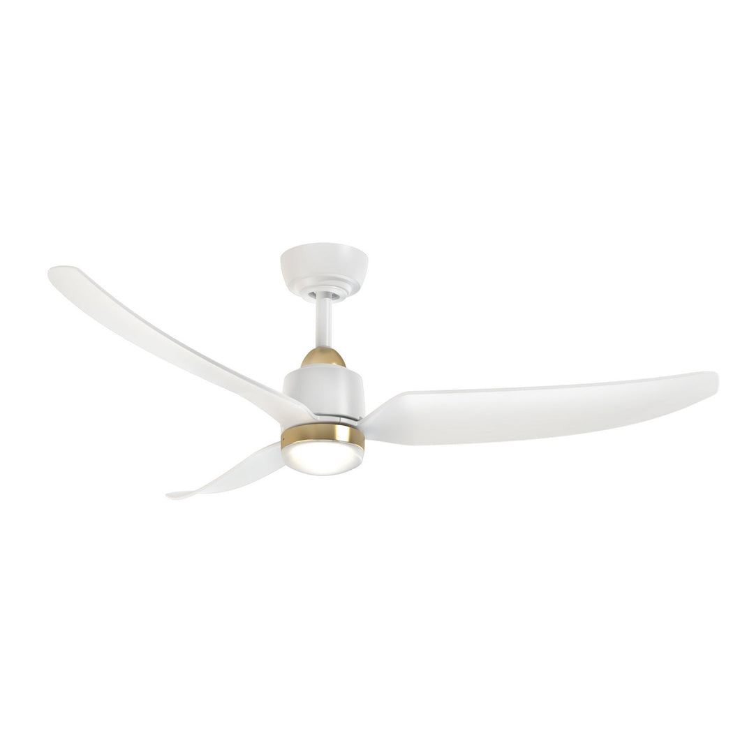 Kuzco Canada - CF72952-BG/WH-5CCT - 52" Ceiling Fan - Hugo - Brushed Gold/Matte White