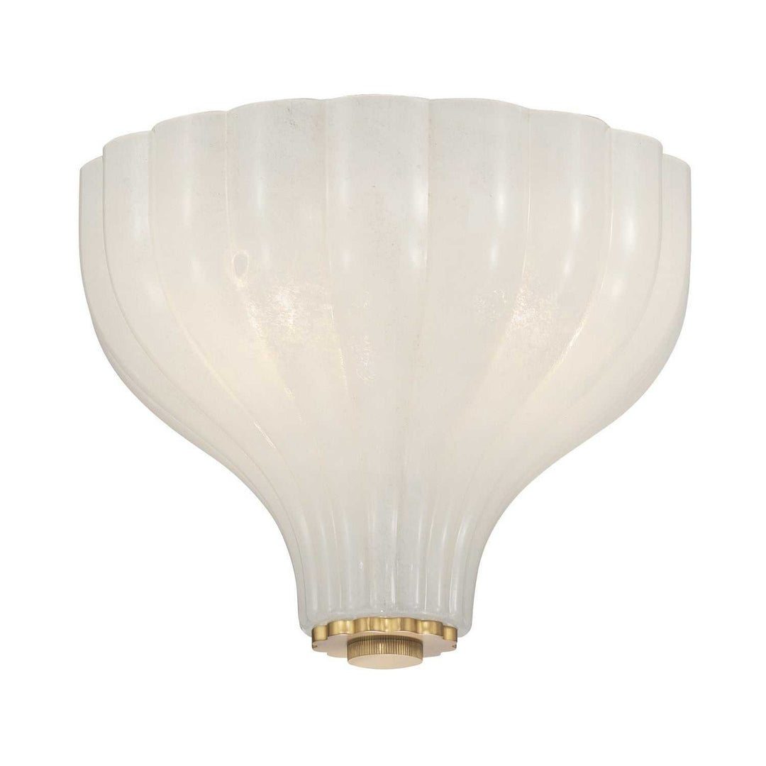 Layton Three Light Semi Flush Mount in Luxe Gold Crystorama