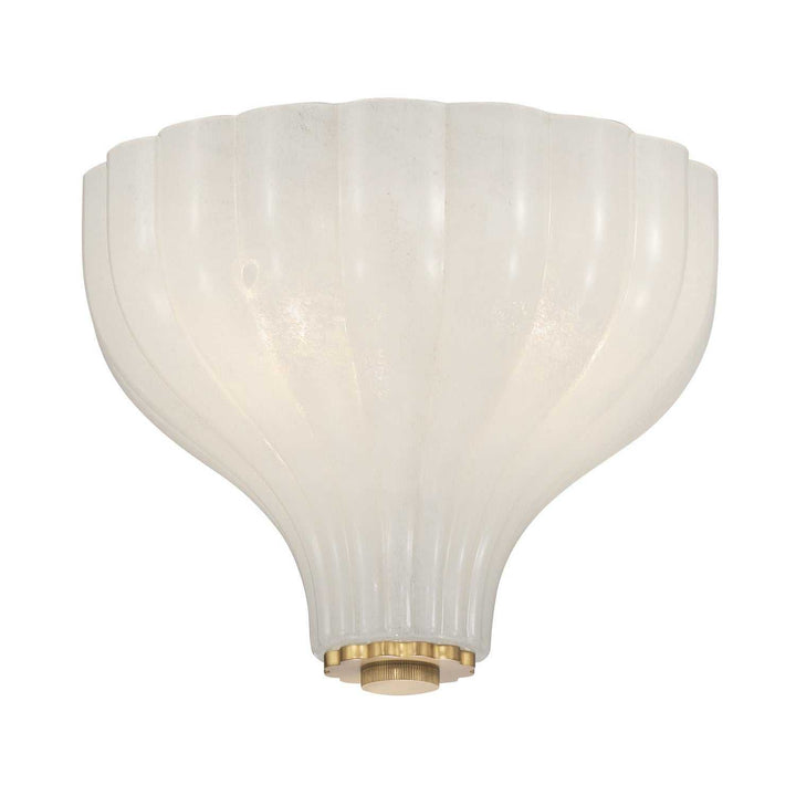 Layton Three Light Semi Flush Mount in Luxe Gold Crystorama