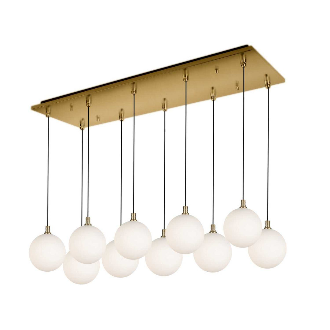 Kuzco Canada - MP3106BGOP-10 - LED Pendant - Bolla - Brushed Gold/Opal Glass