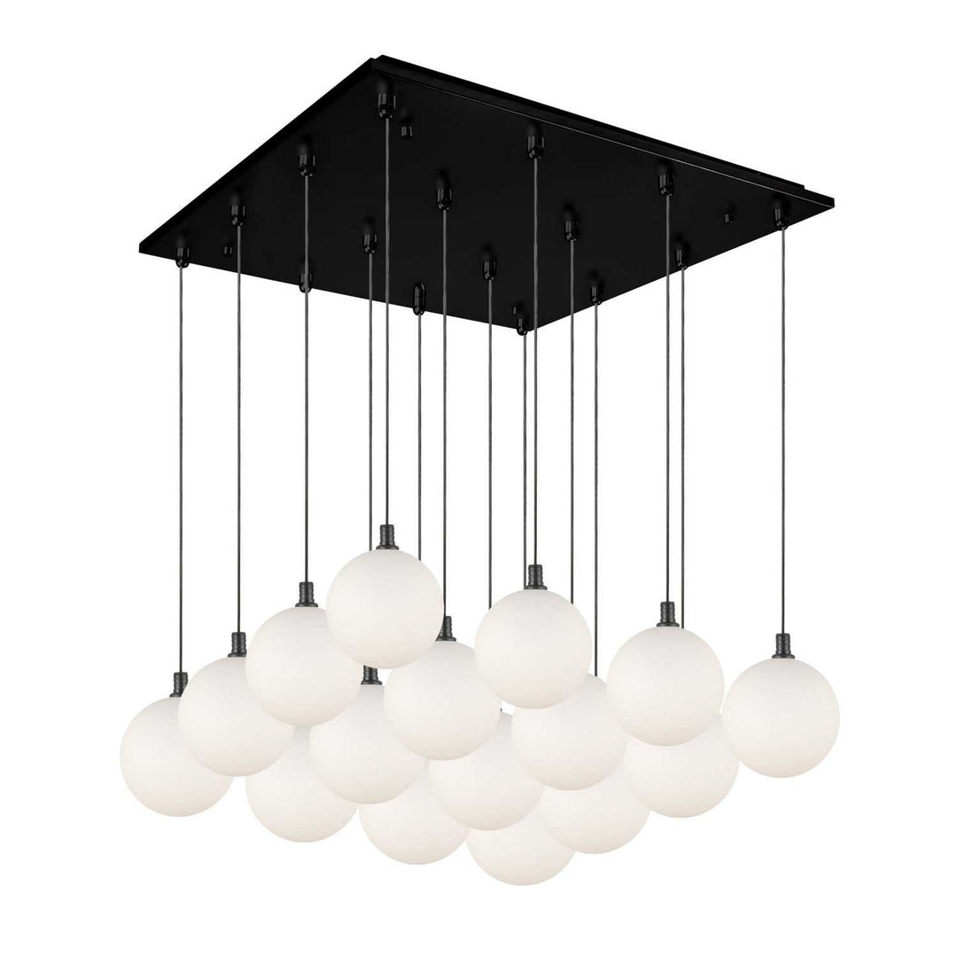 Kuzco Canada - MP3106BKOP-16 - LED Pendant - Bolla - Black/Opal Glass