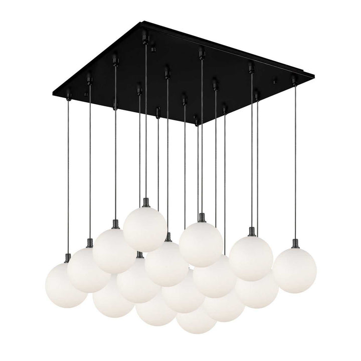 Kuzco Canada - MP3106BKOP-16 - LED Pendant - Bolla - Black/Opal Glass