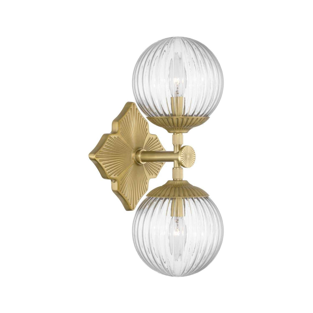 Crystorama - ORY-1002-AG-CL - Two Light Wall Sconce - Orly - Aged Brass