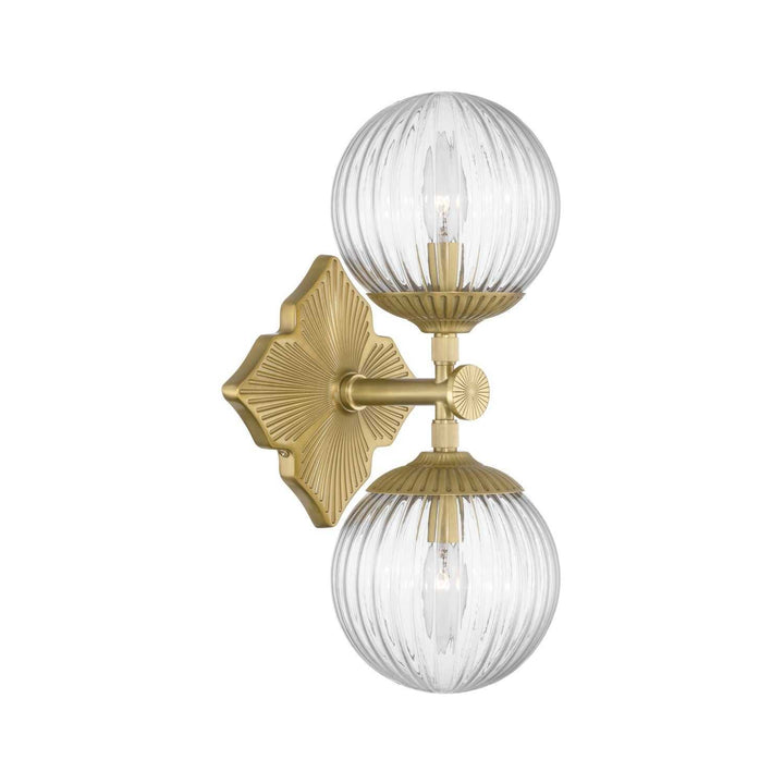 Crystorama - ORY-1002-AG-CL - Two Light Wall Sconce - Orly - Aged Brass