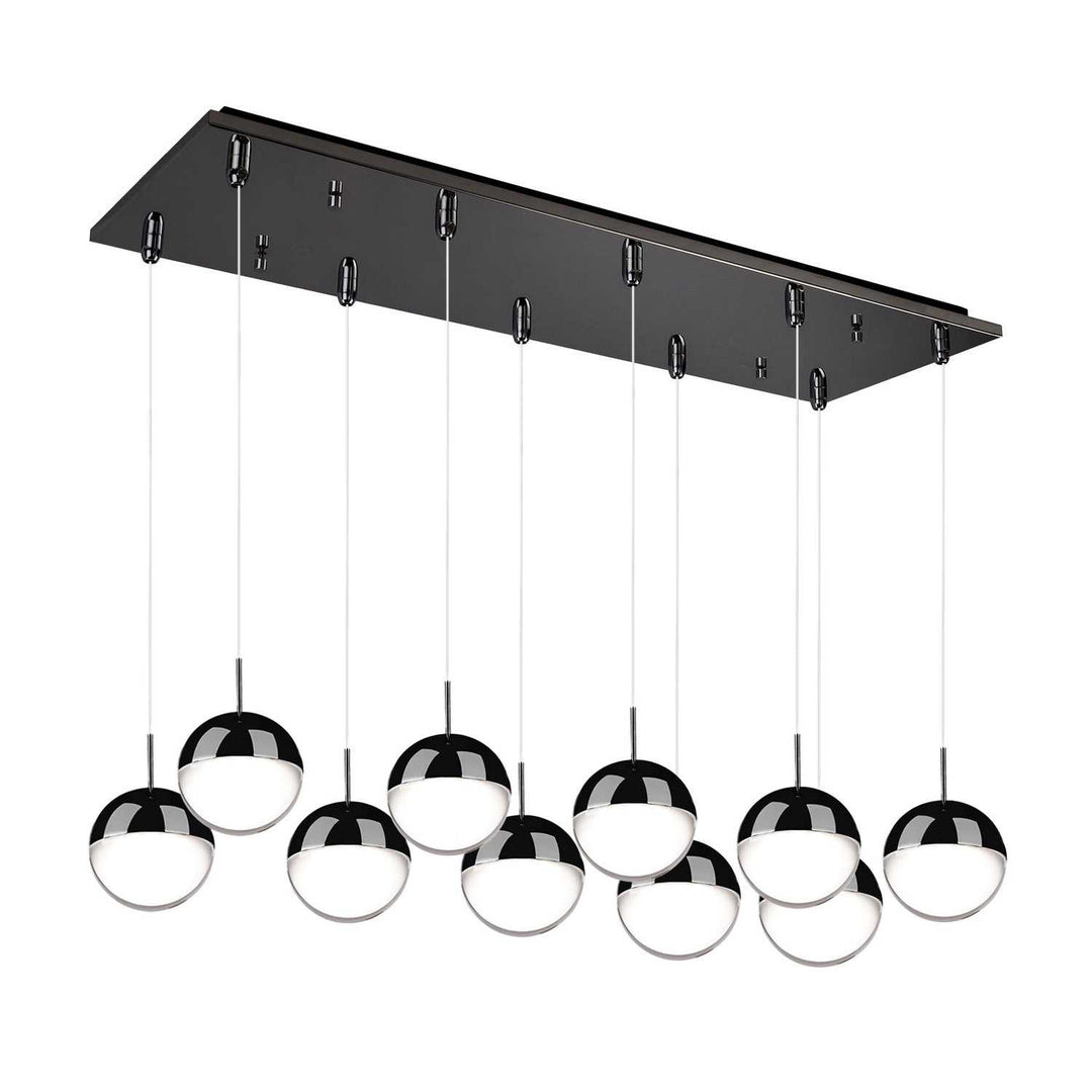 Kuzco Canada - MP402801BC-10 - LED Pendant - Pluto - Black Chrome