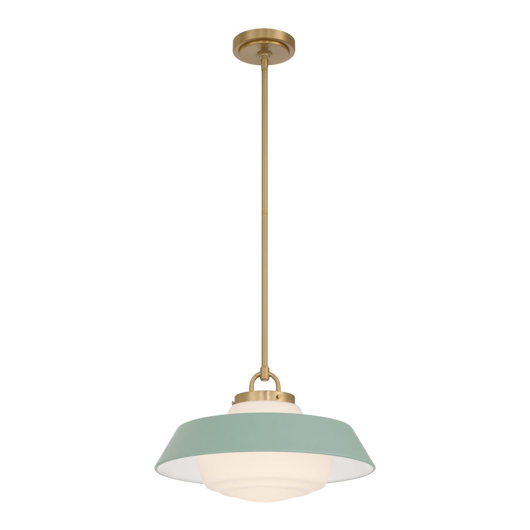 Crystorama - XAN-8006-VG-GR - One Light Pendant - Xander - Vibrant Gold