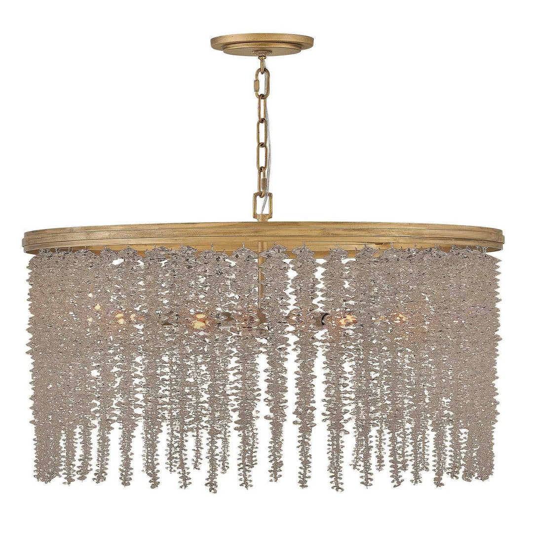 Rubina LED Chandelier in Burnished Gold Fredrick Ramond Canada