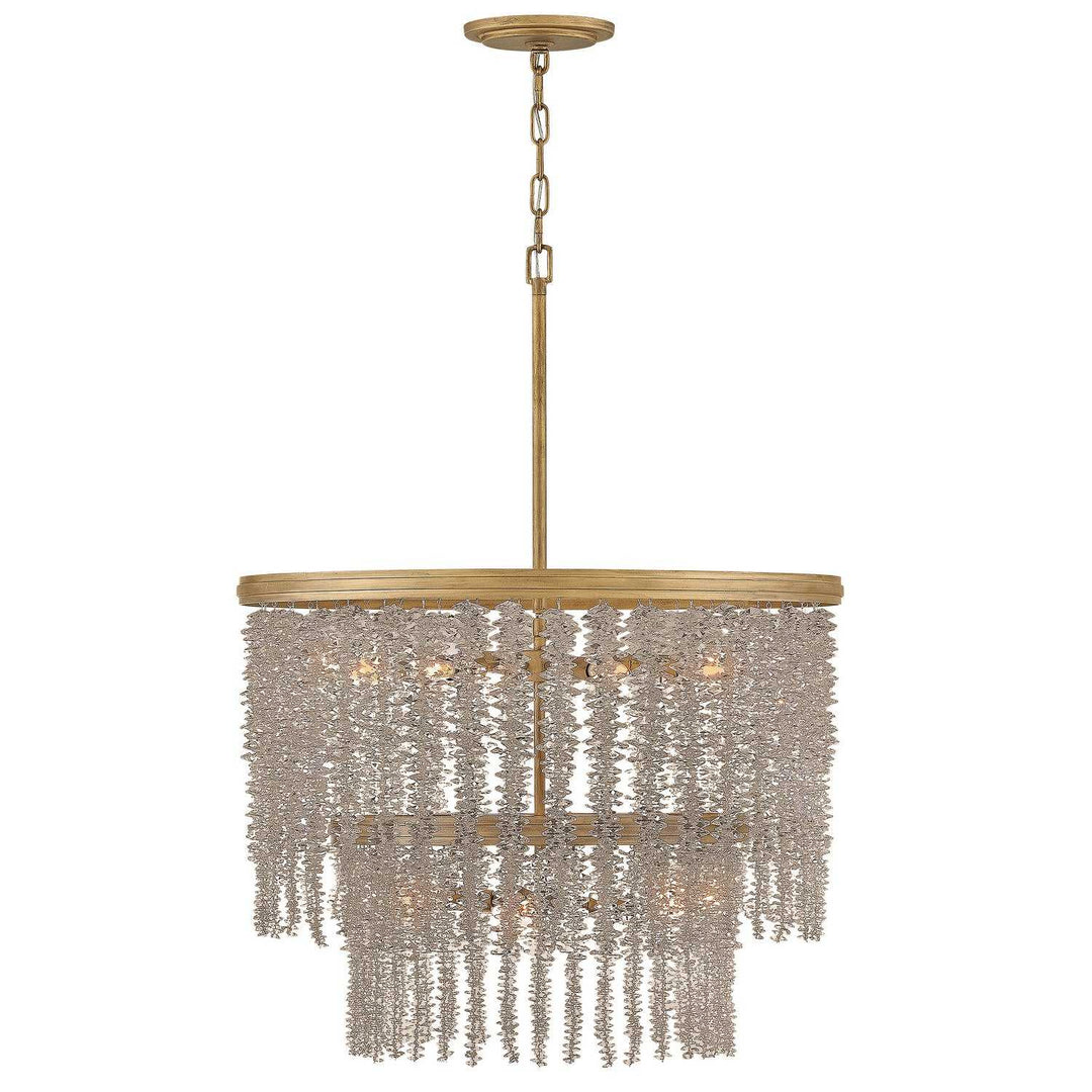 Rubina LED Chandelier in Burnished Gold Fredrick Ramond Canada