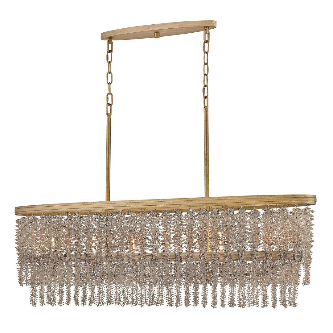 Rubina LED Linear Pendant in Burnished Gold Fredrick Ramond Canada