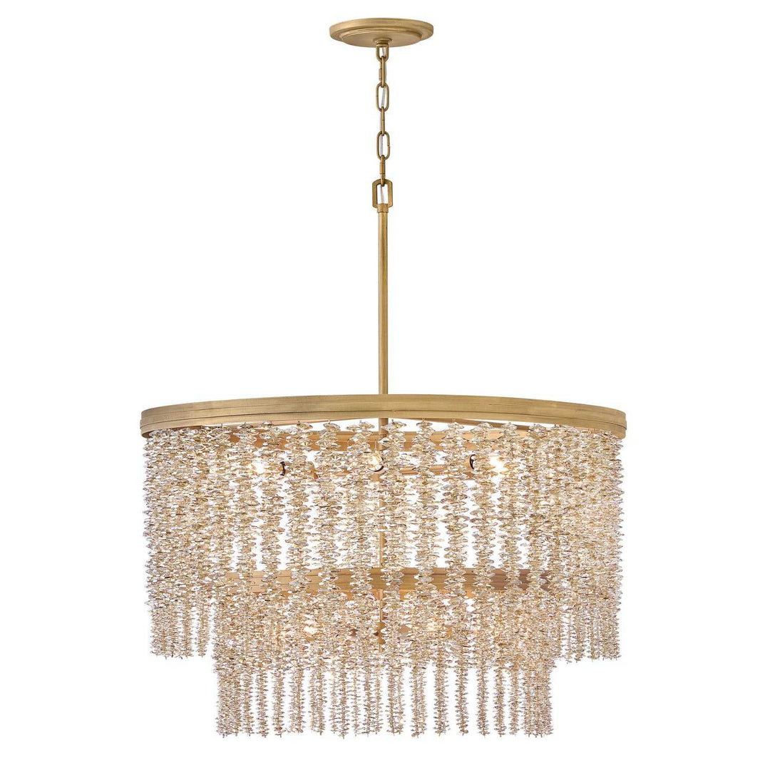 Rubina LED Chandelier in Burnished Gold Fredrick Ramond Canada