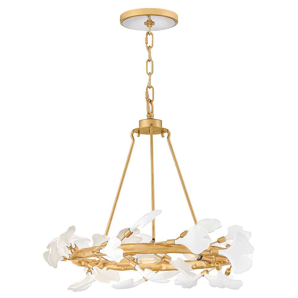 Audra LED Chandelier in Deluxe Gold Fredrick Ramond Canada