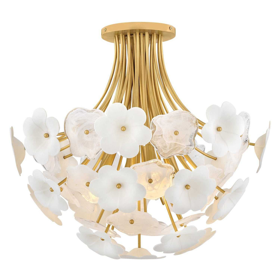 Marianne LED Semi Flush Mount in Deluxe Gold Fredrick Ramond Canada