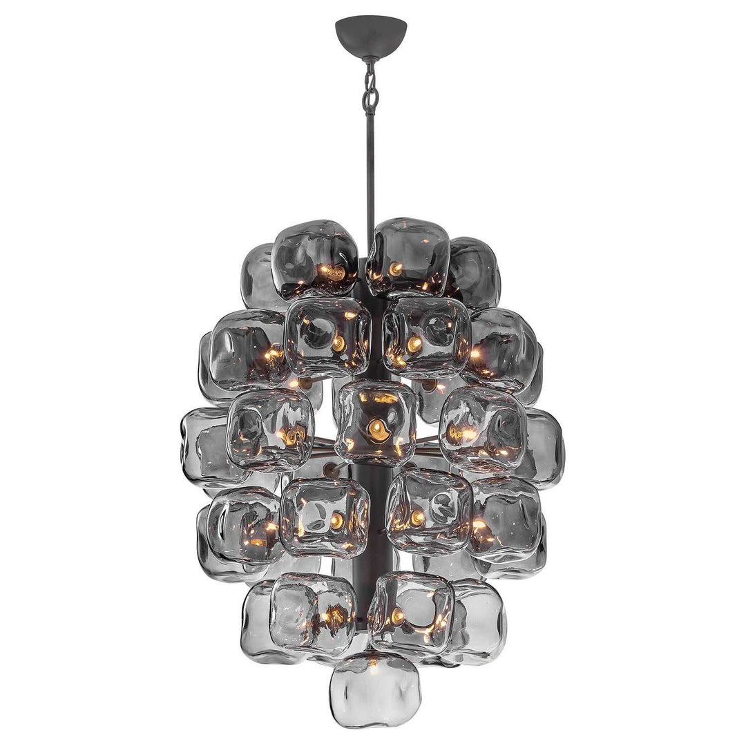 Perriand LED Chandelier in Brushed Graphite Fredrick Ramond Canada