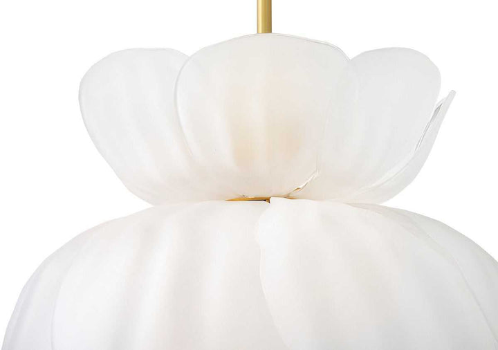 Fantine LED Chandelier in Unlacquered Brass Fredrick Ramond Canada
