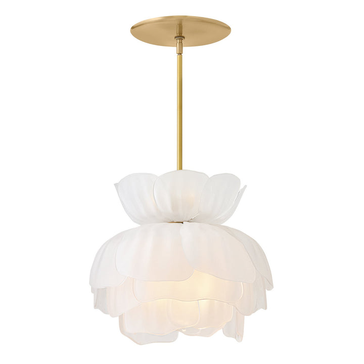 Fantine LED Chandelier in Unlacquered Brass Fredrick Ramond Canada