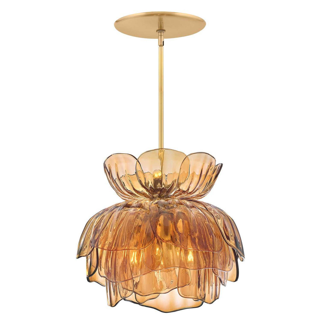 Fantine LED Chandelier in Unlacquered Brass Fredrick Ramond Canada