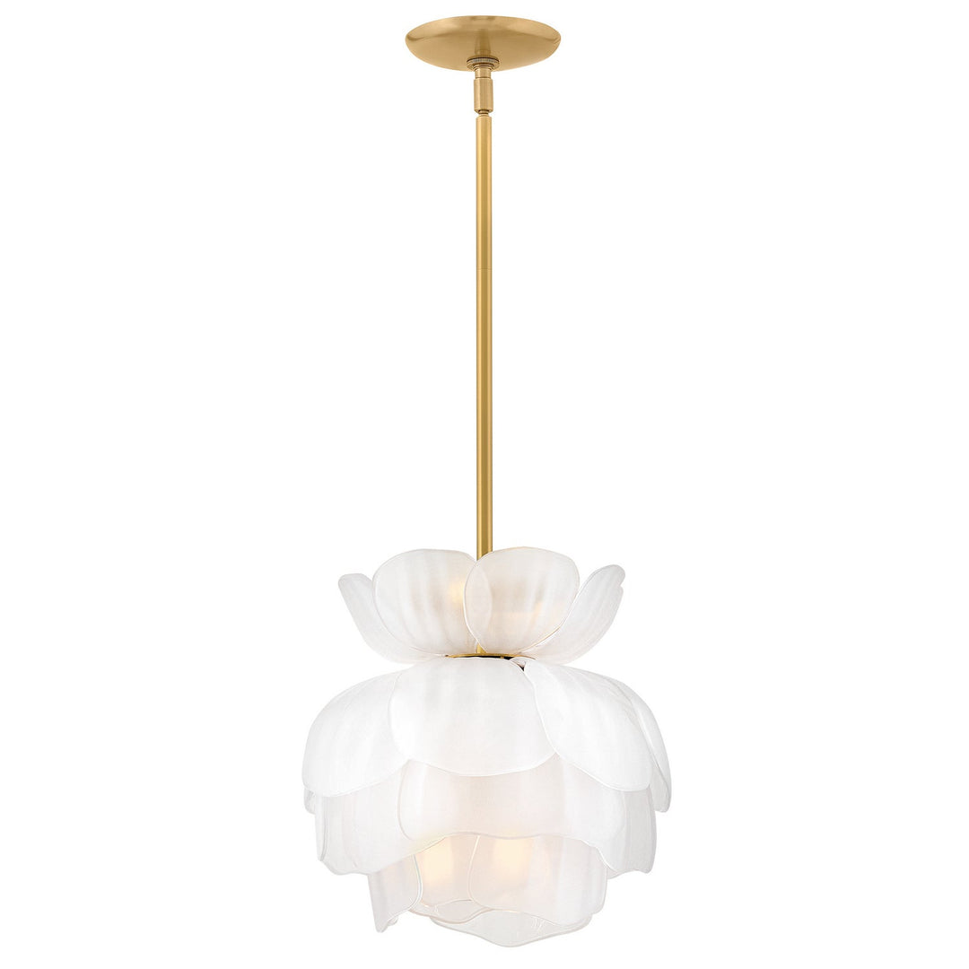 Fantine LED Pendant in Unlacquered Brass Fredrick Ramond Canada