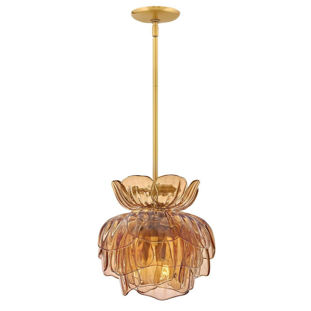 Fantine LED Pendant in Unlacquered Brass Fredrick Ramond Canada