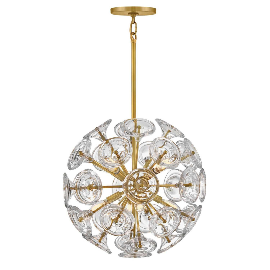 Maya LED Pendant in Unlacquered Brass Fredrick Ramond Canada