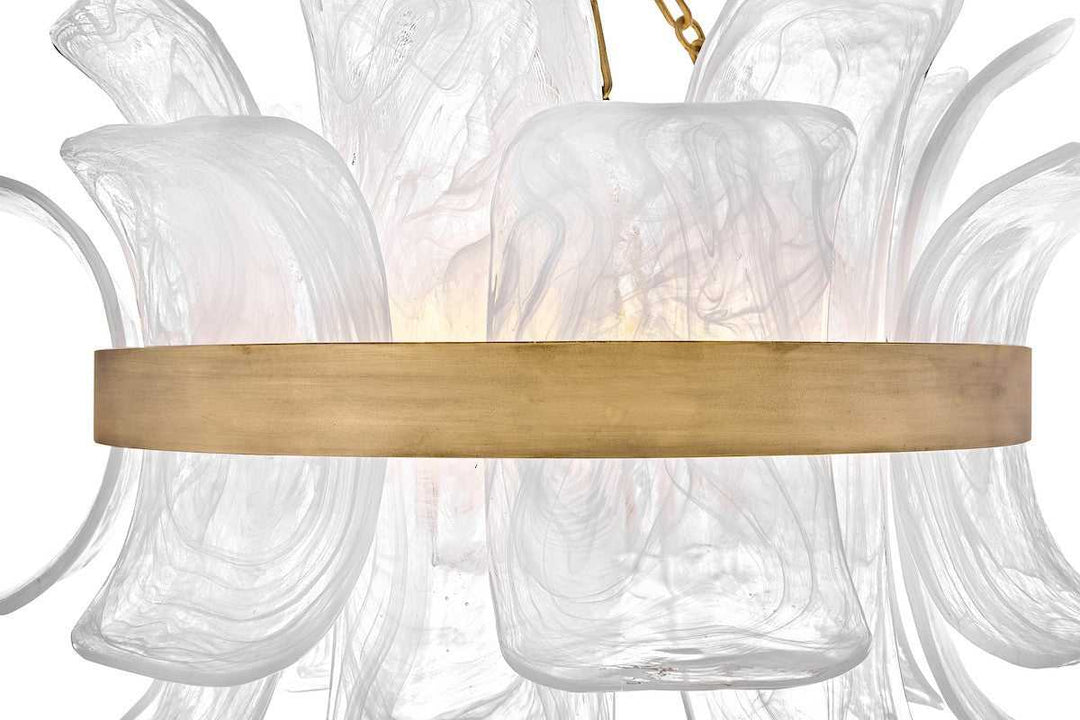 Fleur LED Chandelier in Burnished Gold Fredrick Ramond Canada