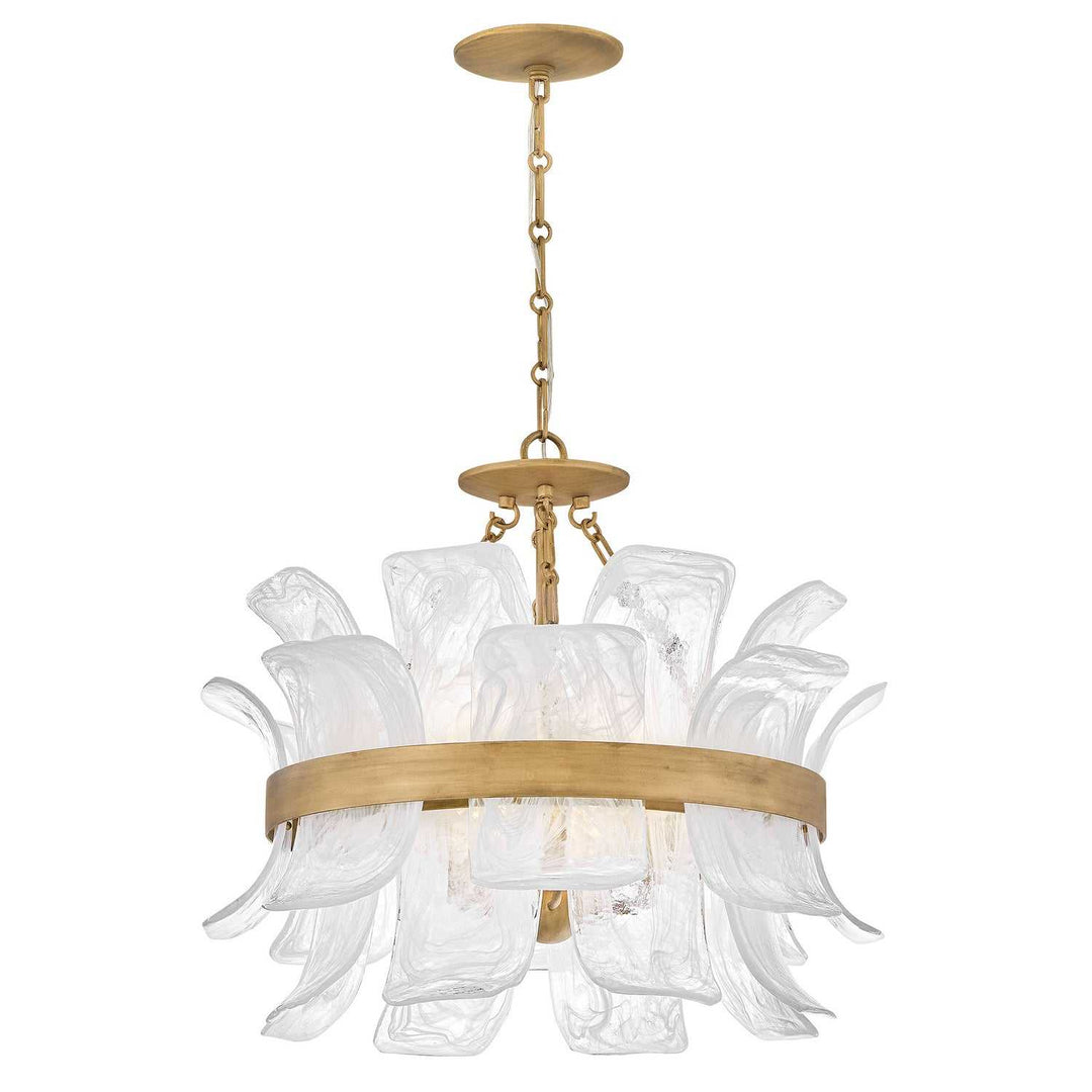 Fleur LED Chandelier in Burnished Gold Fredrick Ramond Canada