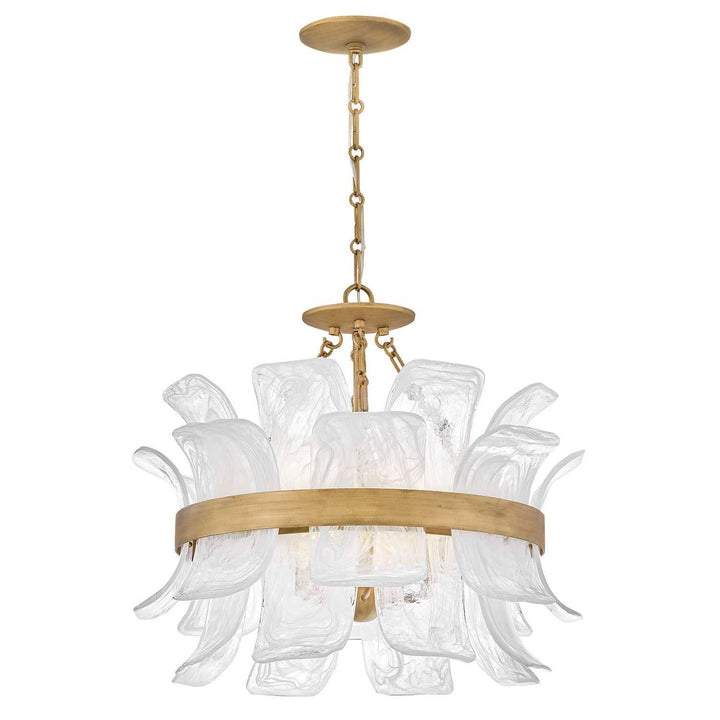 Fleur LED Chandelier in Burnished Gold Fredrick Ramond Canada