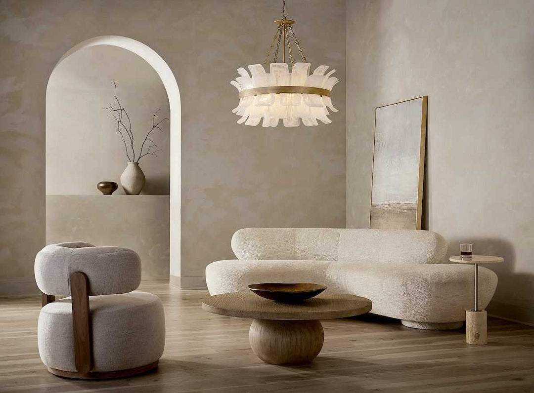 Fleur LED Chandelier in Burnished Gold Fredrick Ramond Canada