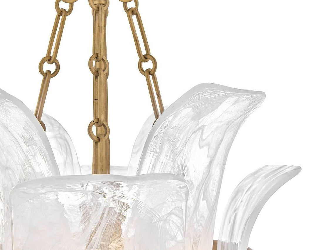 Fleur LED Pendant in Burnished Gold Fredrick Ramond Canada