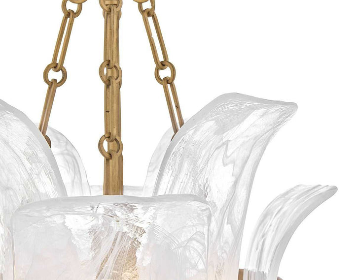 Fleur LED Pendant in Burnished Gold Fredrick Ramond Canada