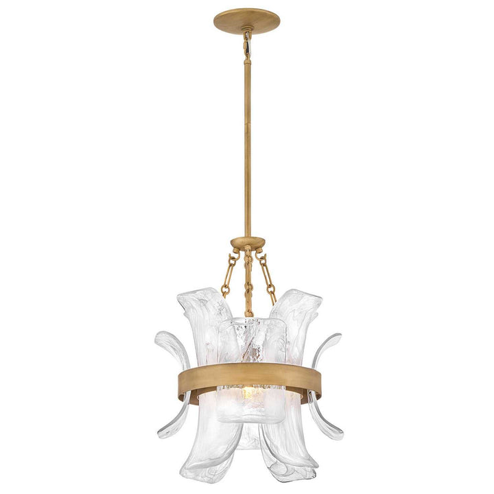 Fleur LED Pendant in Burnished Gold Fredrick Ramond Canada