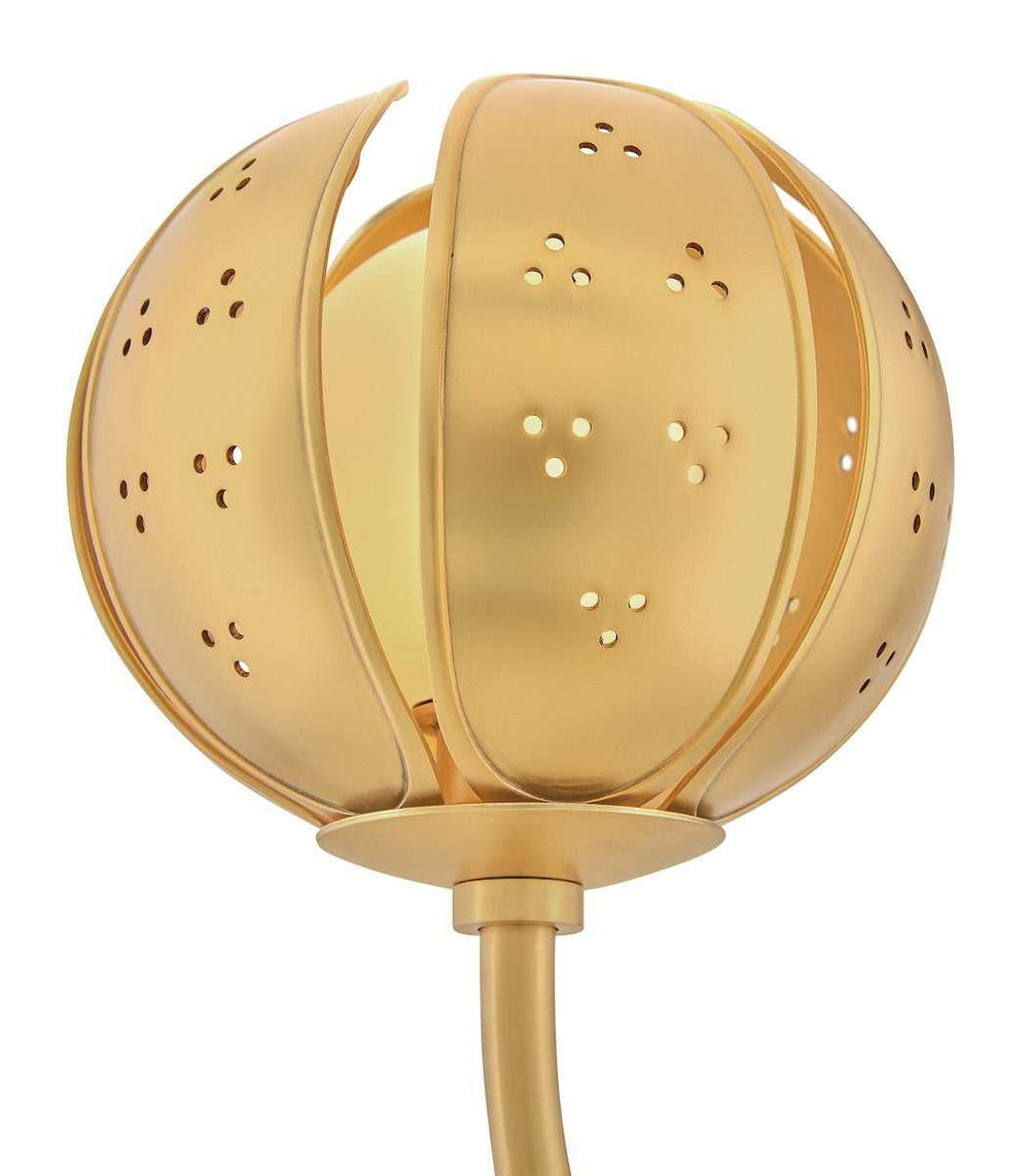 Anthos LED Chandelier in Unlacquered Brass Fredrick Ramond Canada