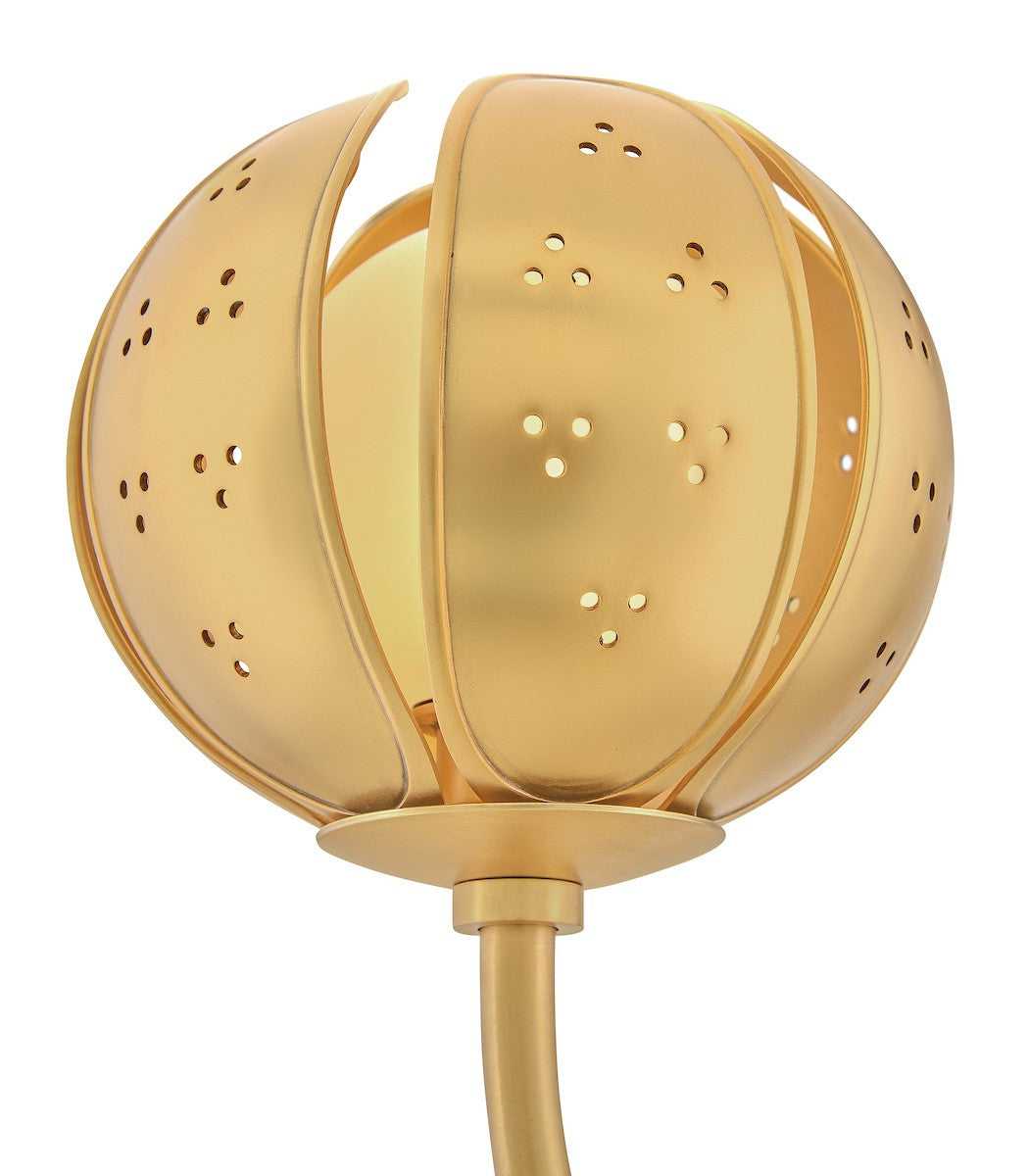 Anthos LED Chandelier in Unlacquered Brass Fredrick Ramond Canada