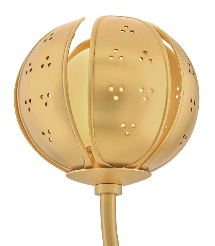 Anthos LED Chandelier in Unlacquered Brass Fredrick Ramond Canada