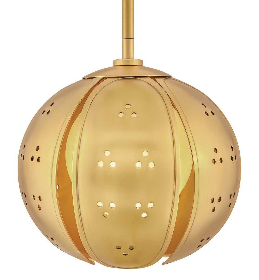 Anthos LED Pendant in Unlacquered Brass Fredrick Ramond Canada