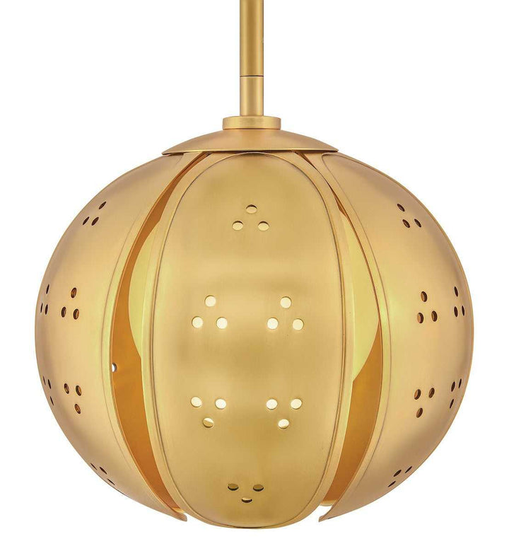 Anthos LED Pendant in Unlacquered Brass Fredrick Ramond Canada