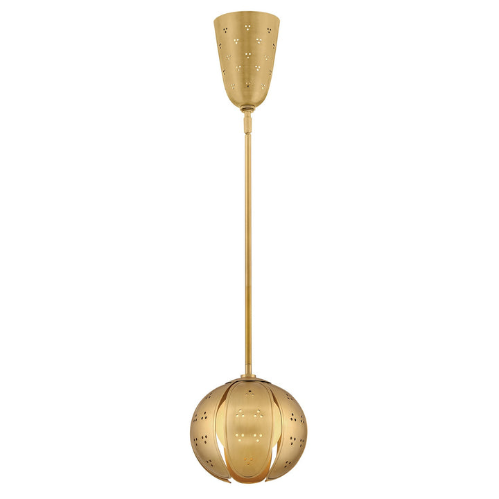 Anthos LED Pendant in Unlacquered Brass Fredrick Ramond Canada