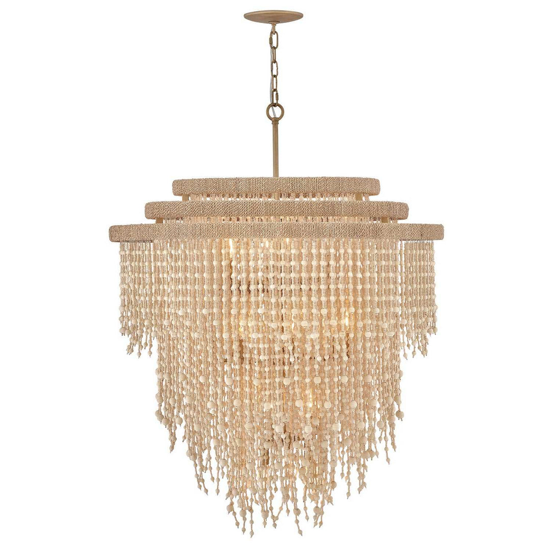 Freya LED Chandelier in Burnished Gold Fredrick Ramond Canada