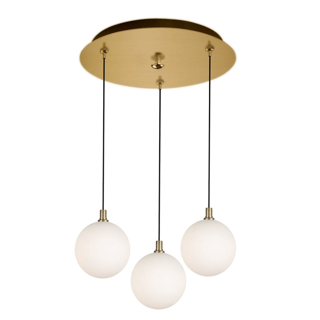 Kuzco Canada - MP3106BGOP-03 - LED Pendant - Bolla - Brushed Gold/Opal Glass