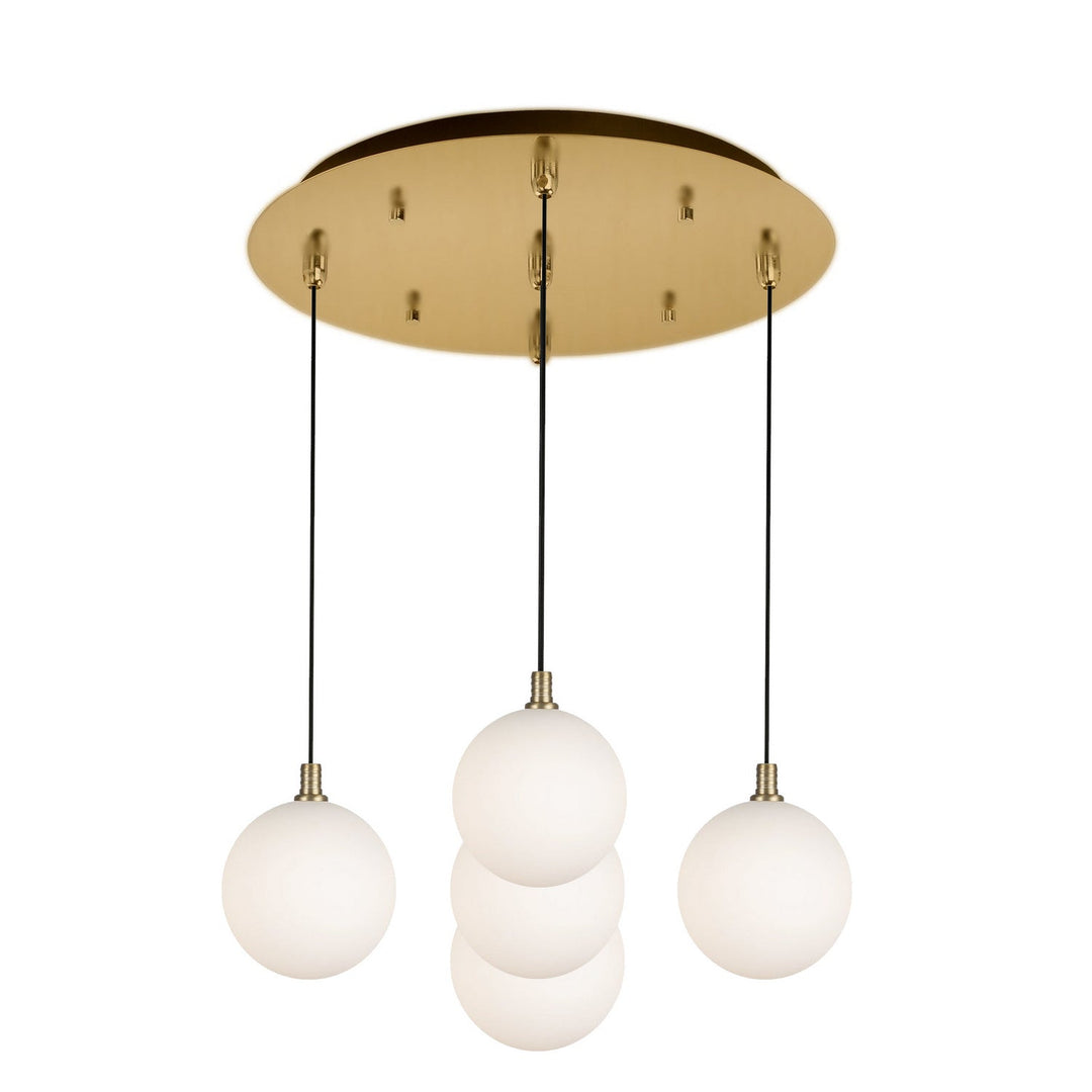 Kuzco Canada - MP3106BGOP-05 - LED Pendant - Bolla - Brushed Gold/Opal Glass