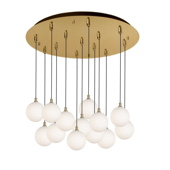 Kuzco Canada - MP3106BGOP-13 - LED Pendant - Bolla - Brushed Gold/Opal Glass