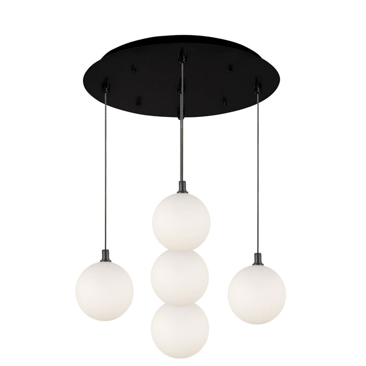 Kuzco Canada - MP3106BKOP-05 - LED Pendant - Bolla - Black/Opal Glass