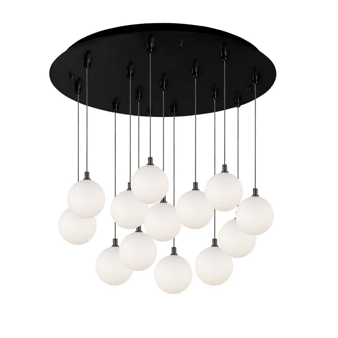 Kuzco Canada - MP3106BKOP-13 - LED Pendant - Bolla - Black/Opal Glass