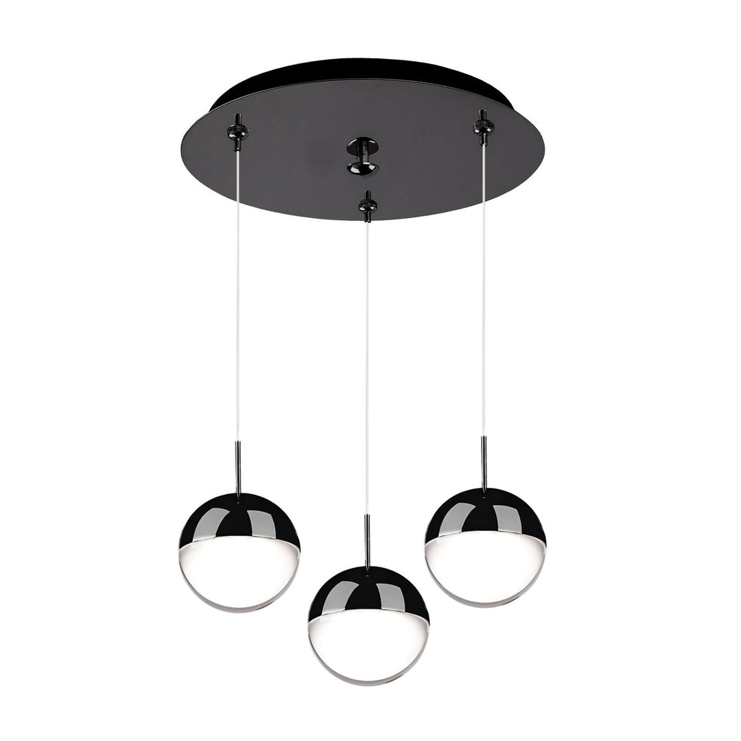 Kuzco Canada - MP402801BC-03 - LED Pendant - Pluto - Black Chrome
