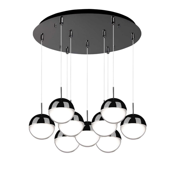 Kuzco Canada - MP402801BC-09 - LED Pendant - Pluto - Black Chrome