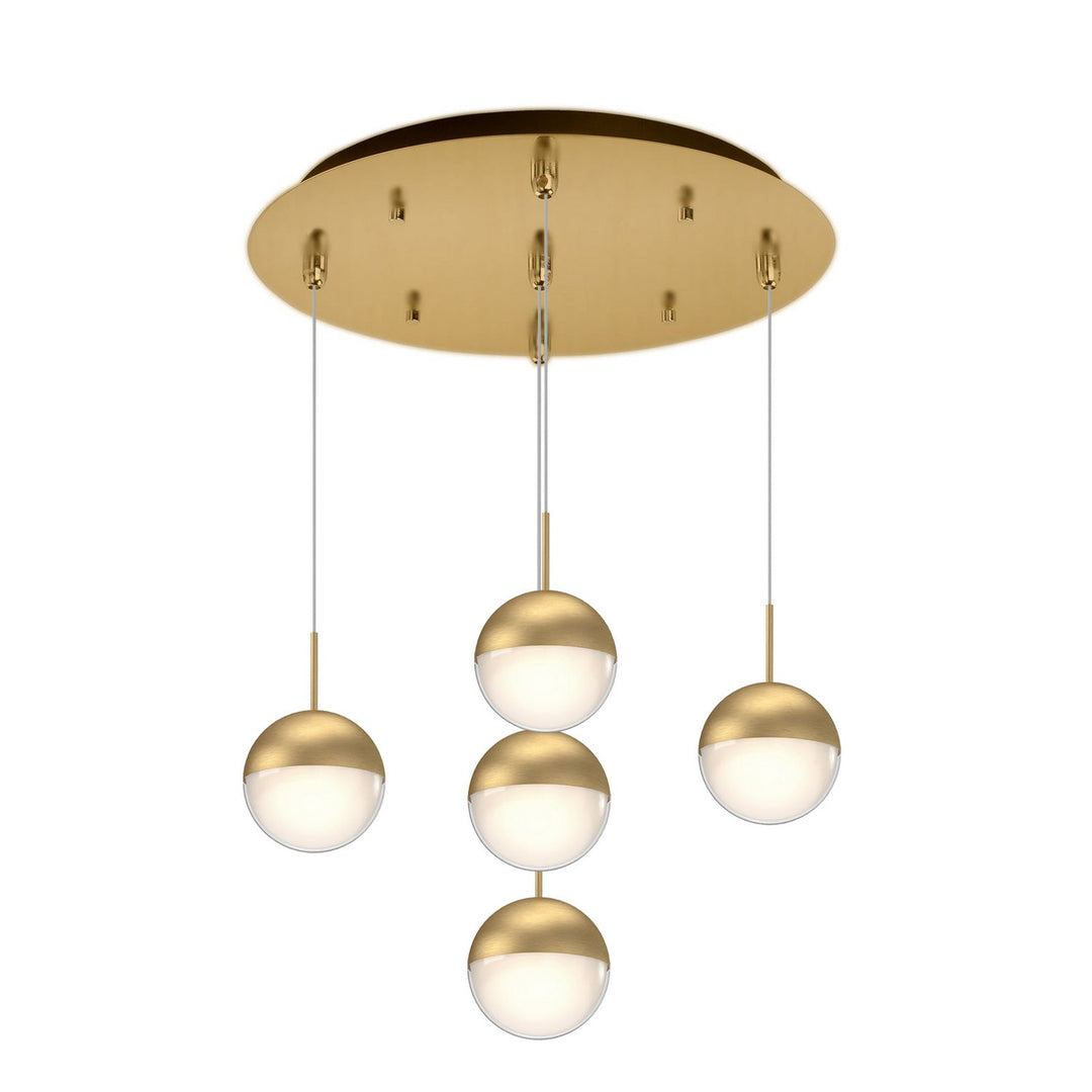 Kuzco Canada - MP402801BG-05 - LED Pendant - Pluto - Brushed Gold