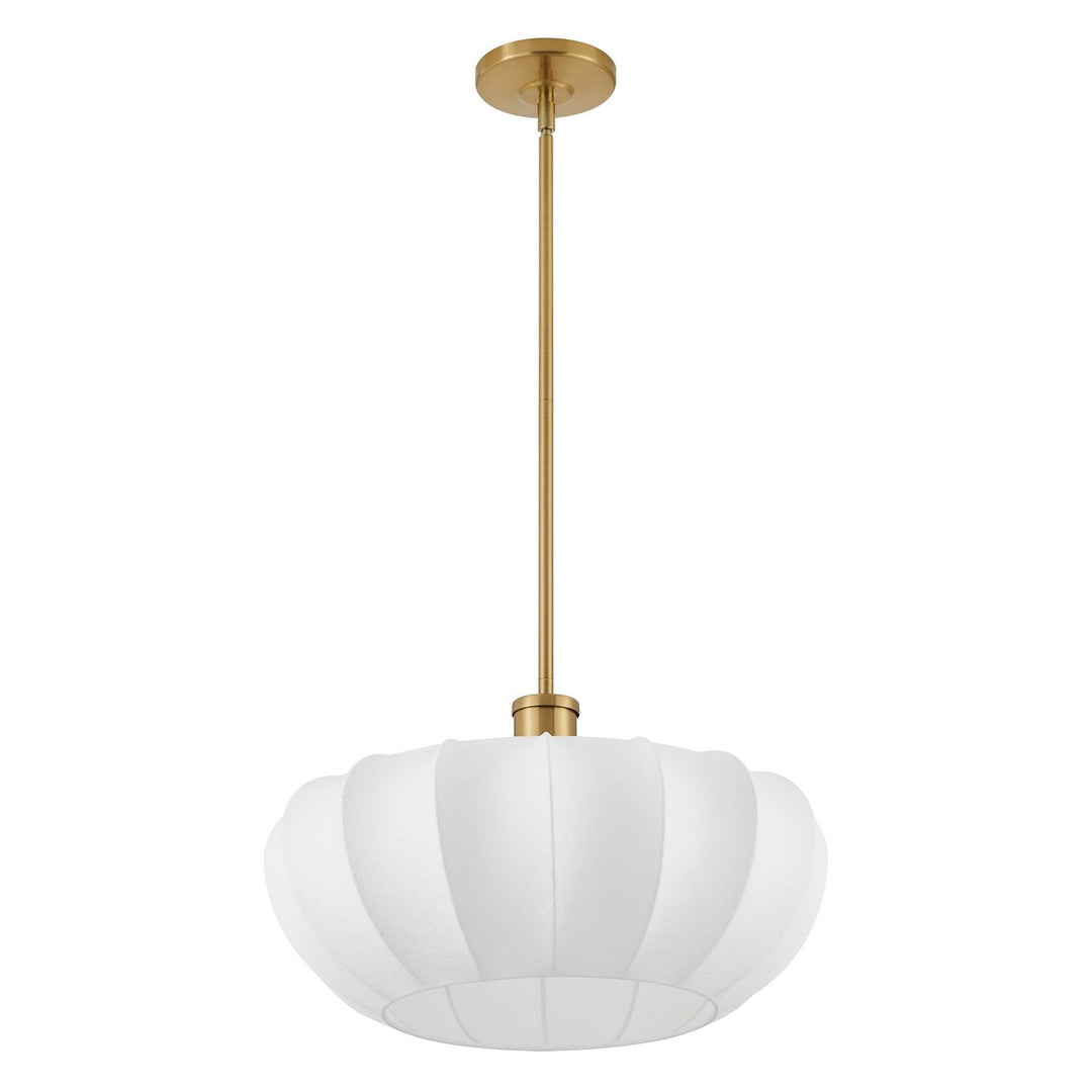 Bryony Four Light Convertible Pendant in Brushed Gold Thesis Canada