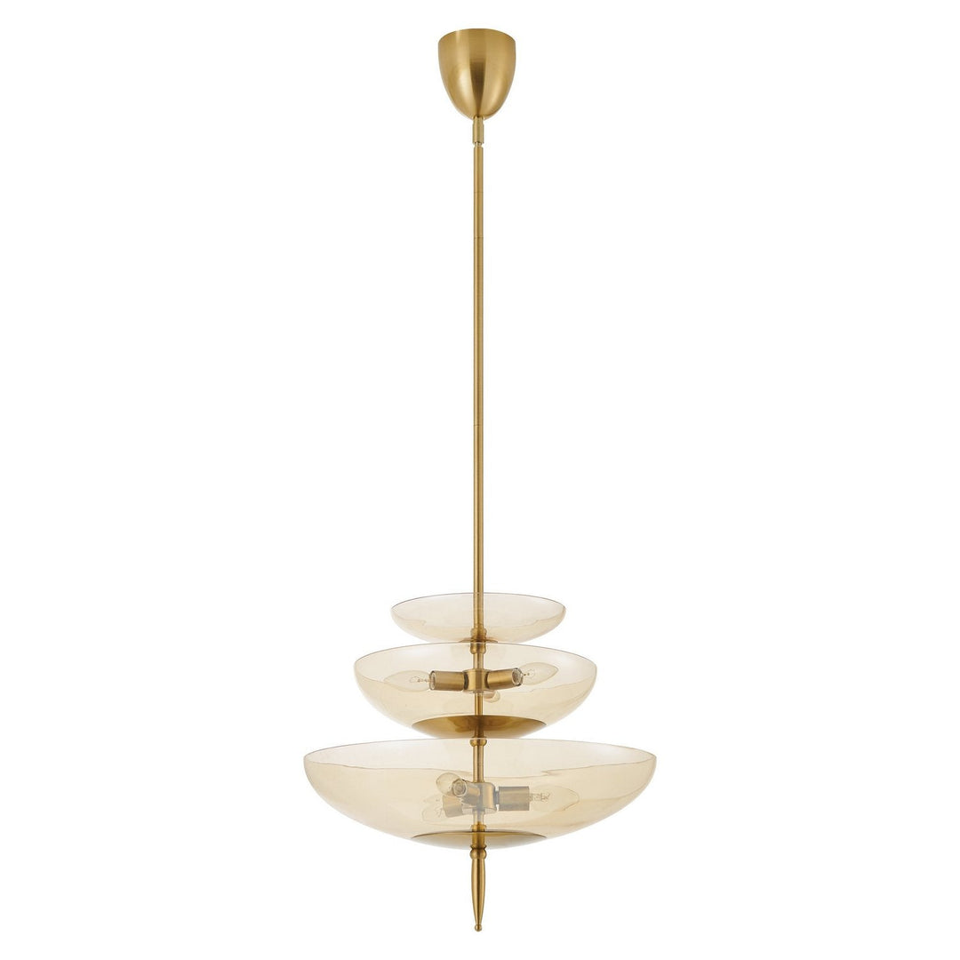 Fiorello Six Light Pendant in Brushed Gold Thesis Canada