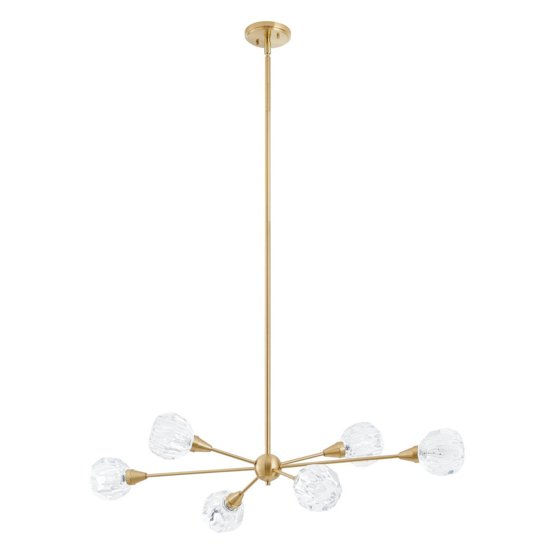 Helena Six Light Pendant in Brushed Gold Thesis Canada